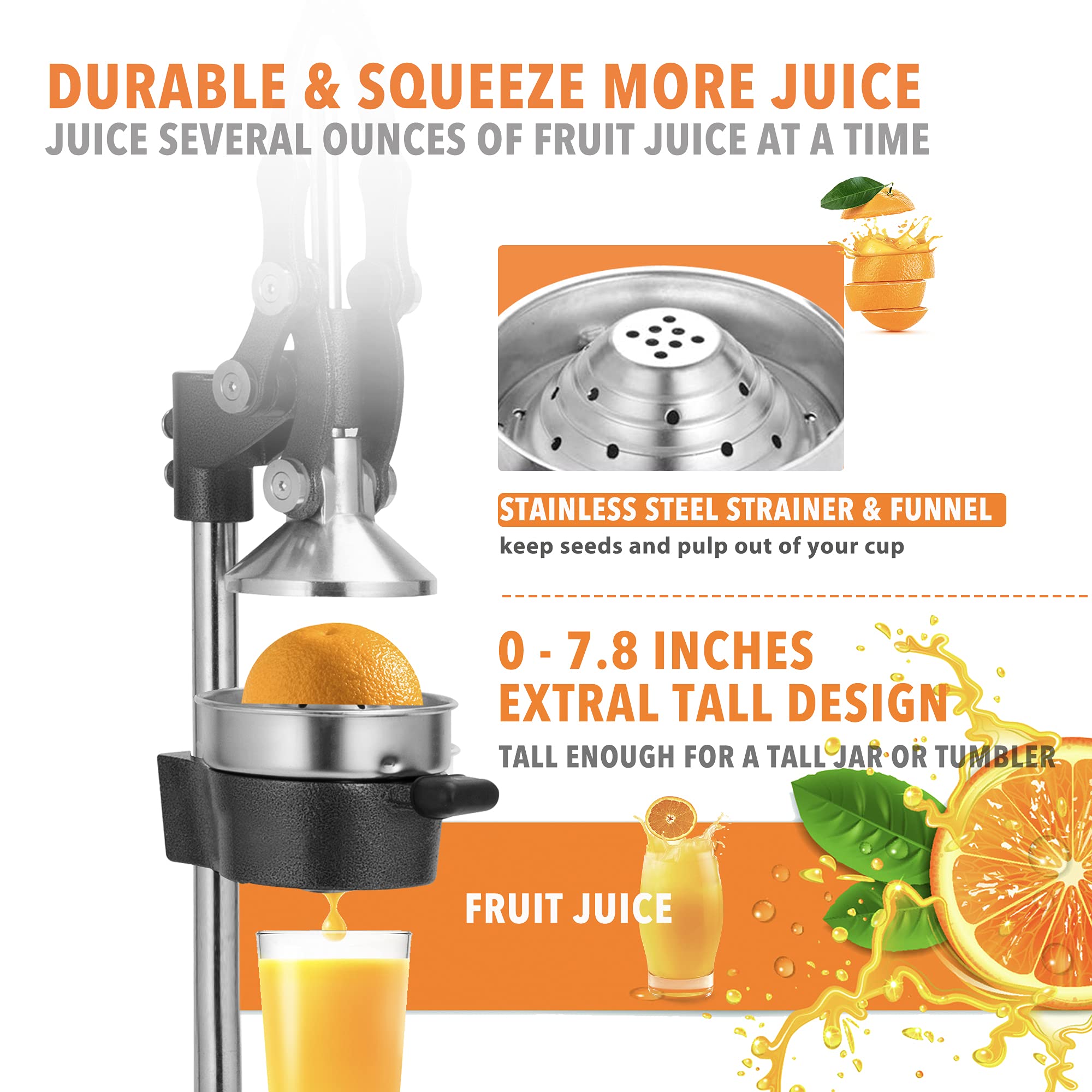 Gowintech copa de acero para recoger el jugo limpio