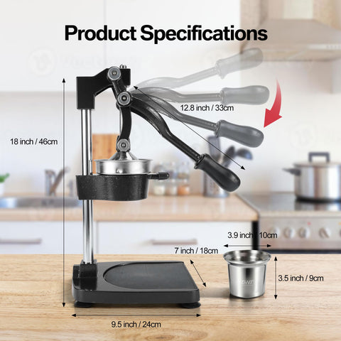 Gowintech exprimidor manual apto para uso comercial en bares y cafeterías