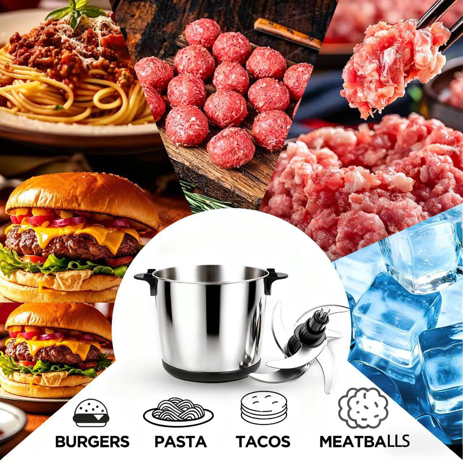 GPaw centro de cocina todo en uno para moler carne o hacer purés