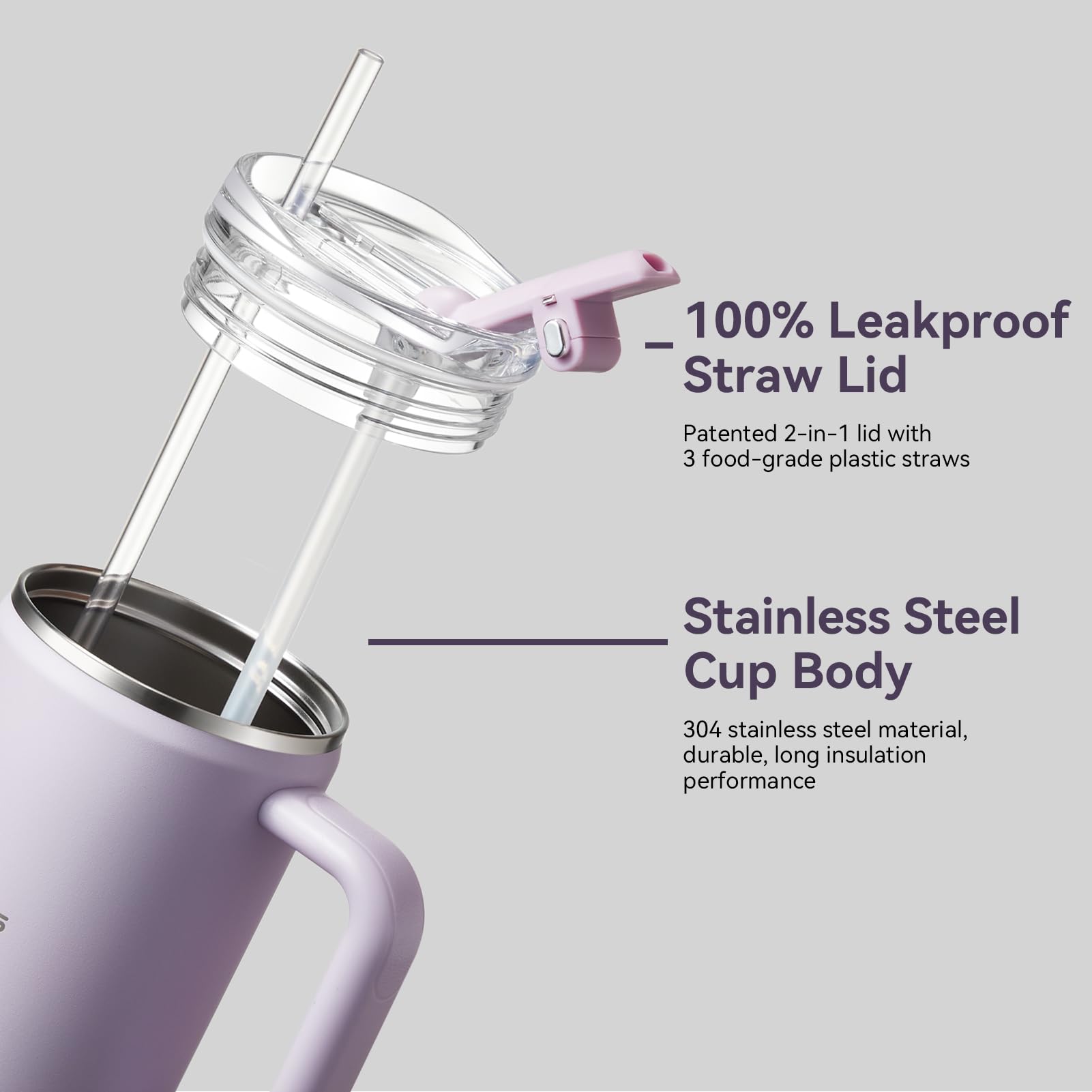 Gpeng tumbler es apto para portavasos, ideal para coche.