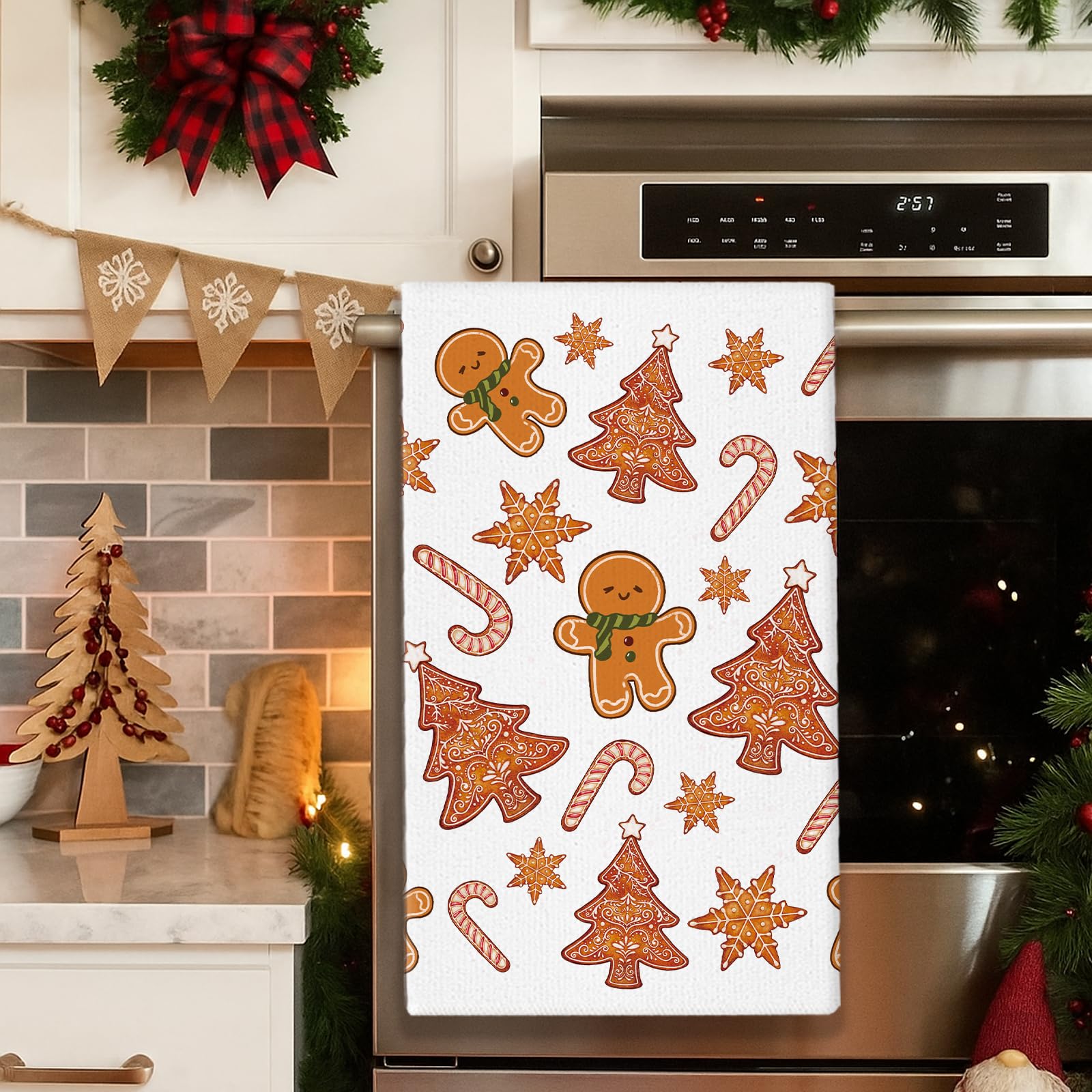 Empaque regalo GPGHE para toallas de cocina navidad con jengibre