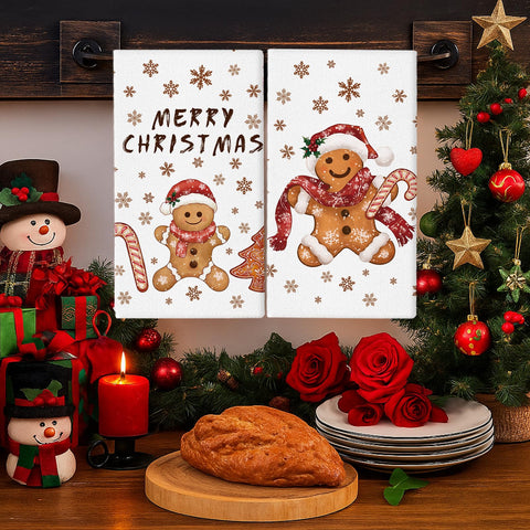 GPGHE toallas de mano para cocina con tema jengibre, suaves