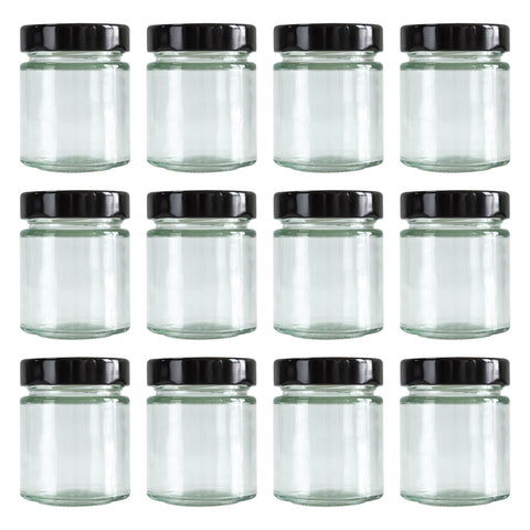 Frascos GPK4ALL de 5 oz con vidrio claro para especias y almacenamiento seguro.