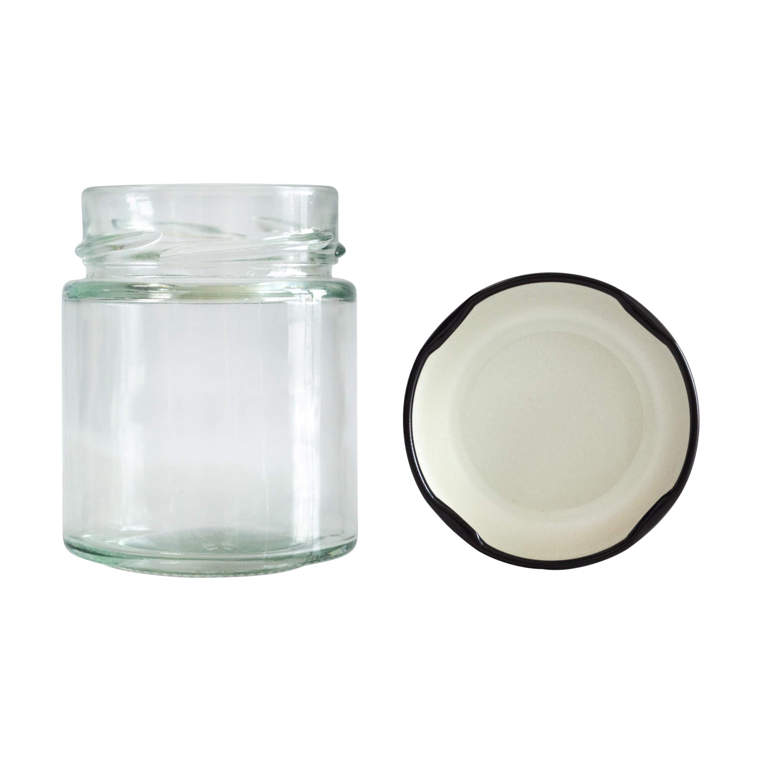 Set de 12 frascos de vidrio de 5 oz de GPK4ALL para despensa organizada.