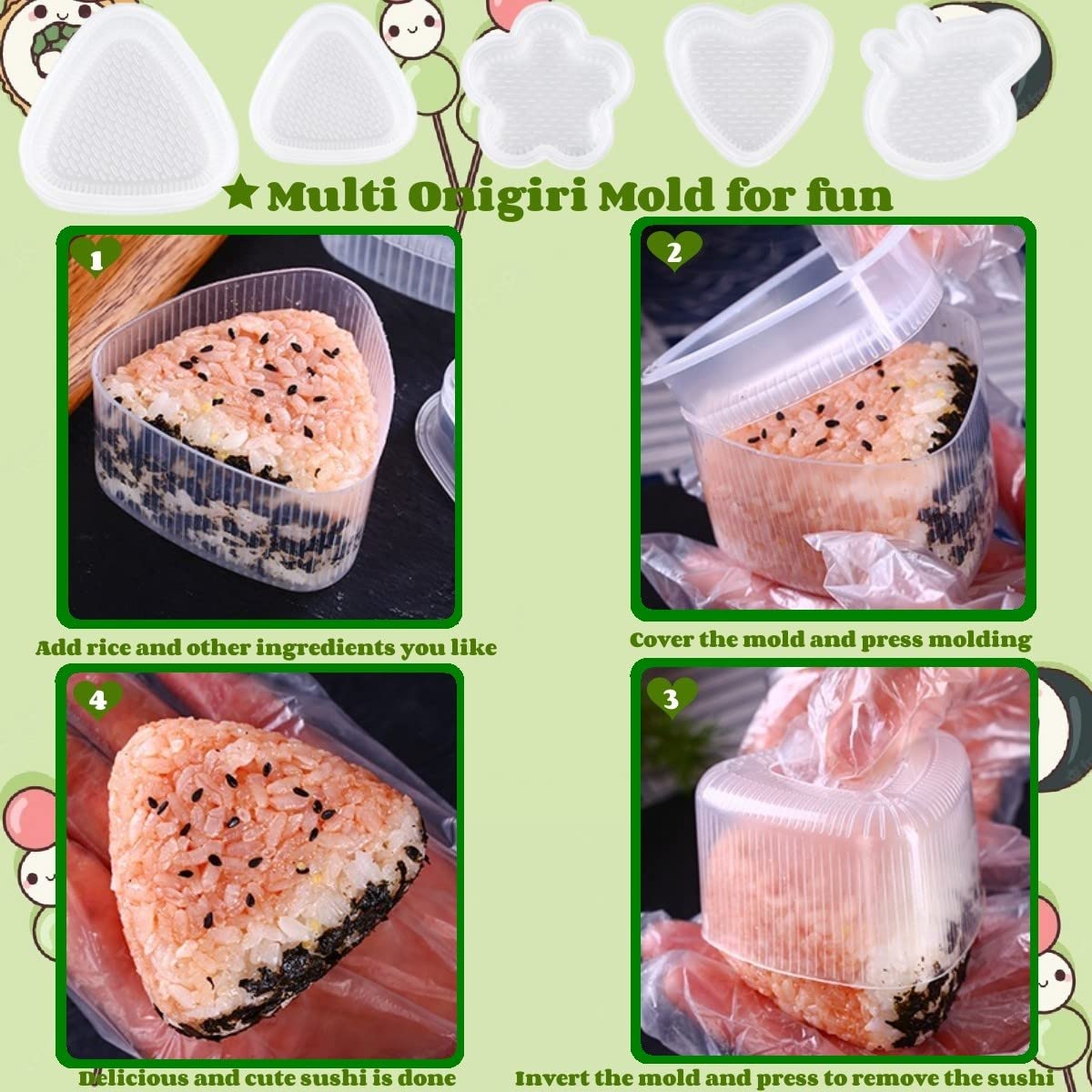 Gpurplebud molde flor añade color y creatividad al bento