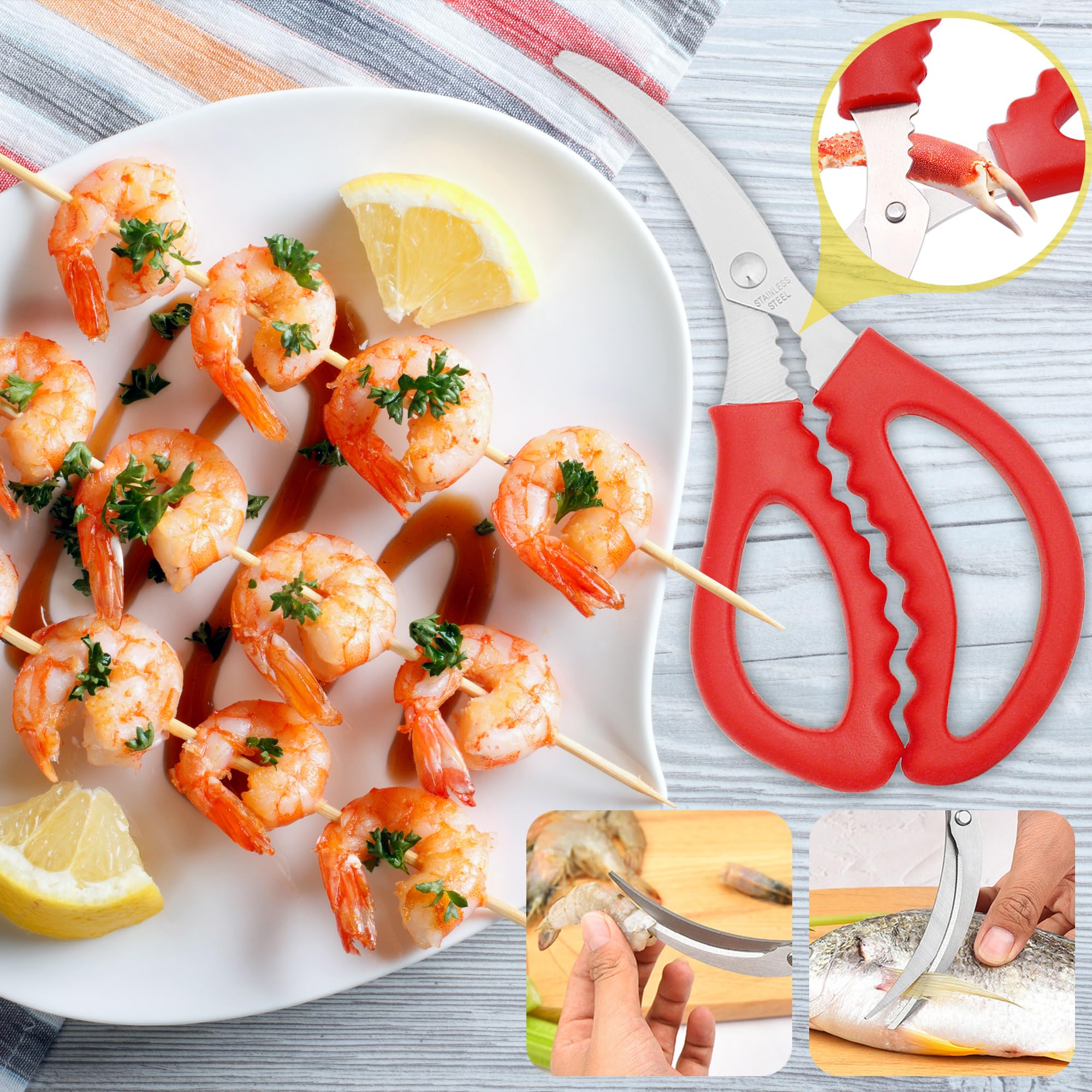 GPYG estuche-organizador-herramientas-mariscos: ideal para reunir utensilios.