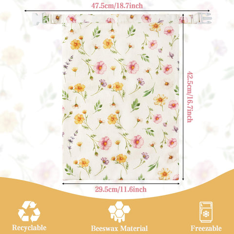 GQIRIL bolsa pan encerada dos-en-uno, ideal para conservar pan y almacenar frutas