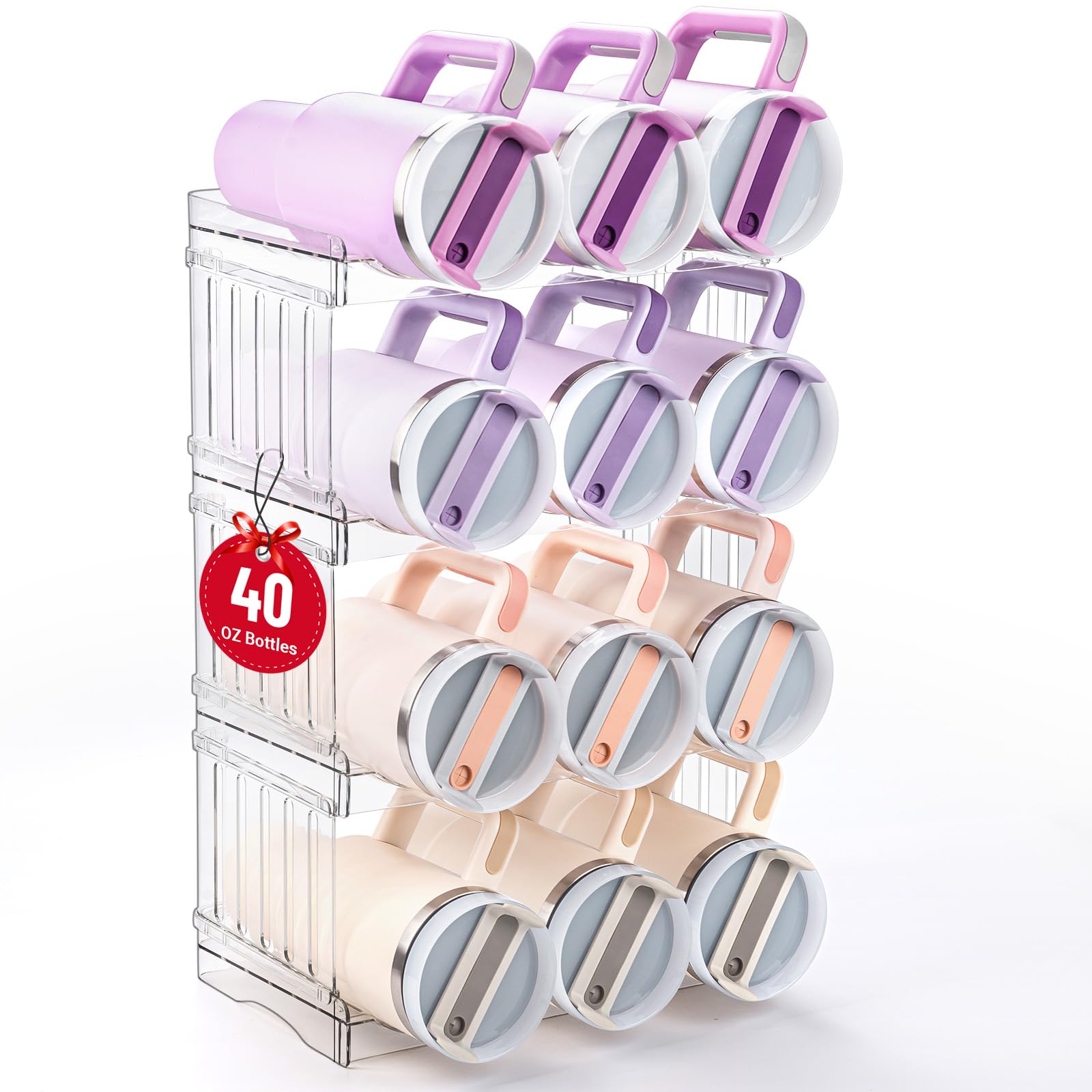 Gracenal organizador grande para vaso Stanley 40 oz, facilita ordenar y acceder rápido