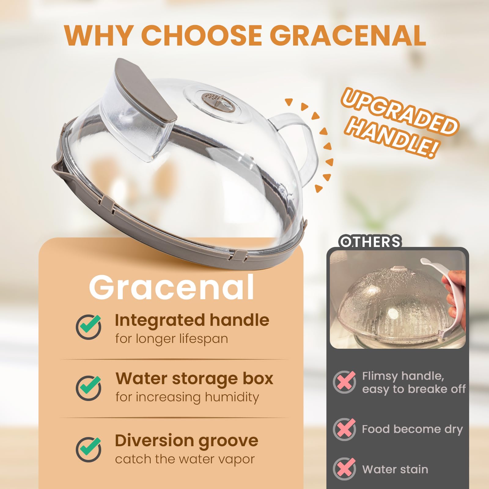 Tapa Gracenal multipropósito para calentar, cubrir y conservar comidas.