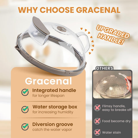 Tapa Gracenal multipropósito para calentar, cubrir y conservar comidas.