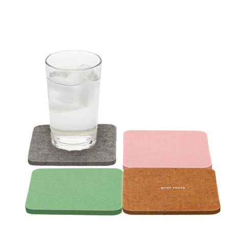 Graf Lantz Bierfilzl posavasos merino cuadrados con estilo chic protegen superficies