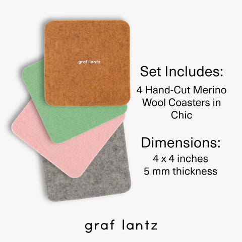 Protección de superficies con posavasos Graf Lantz merino 5 mm