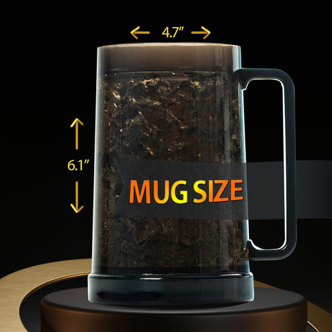 Granatan vaso cerveza negro doble pared para mantener bebidas frías