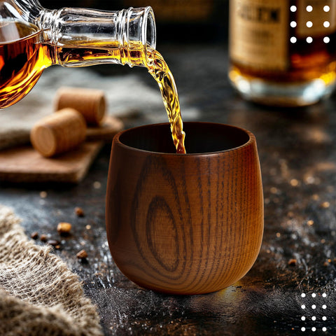 Vaso Granatan, acabado carbonizado, experiencia sensorial para noches relajadas.