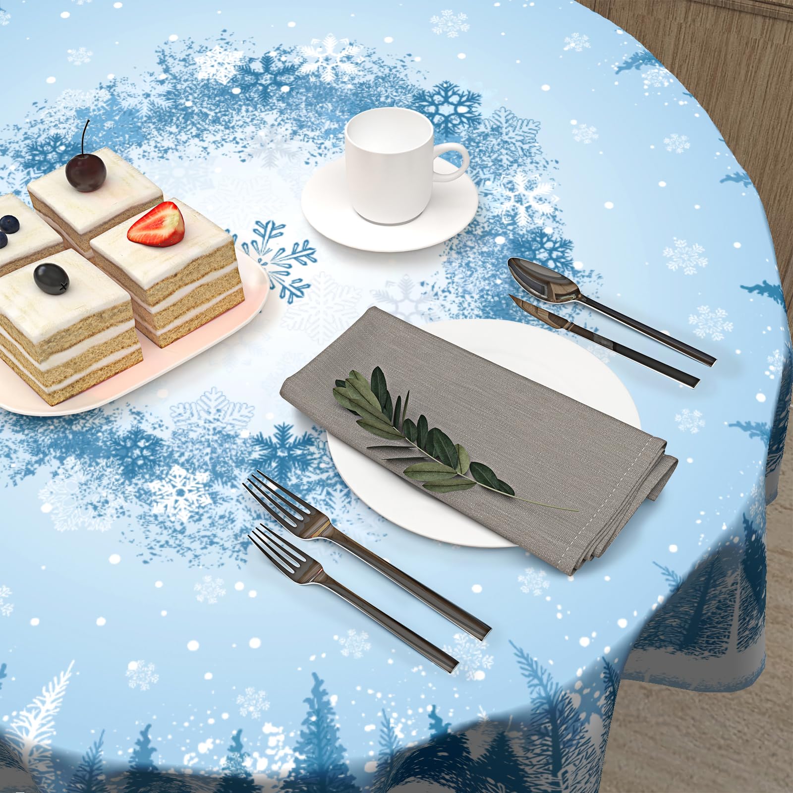 Granbey diseño navideño brillante, decora cualquier comedor durante fiestas