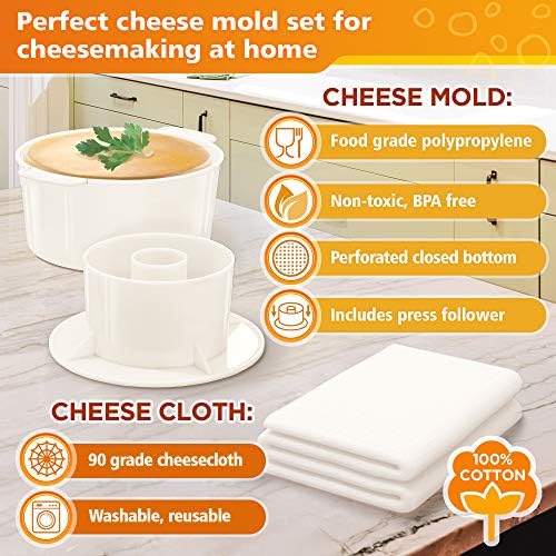 Grand Way Juego quesos caseros todo en uno: solución completa para quesos caseros.