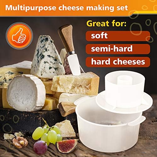 Grand Way Molde queso capacidad 1,5 L: tamaño compacto para lotes caseros.