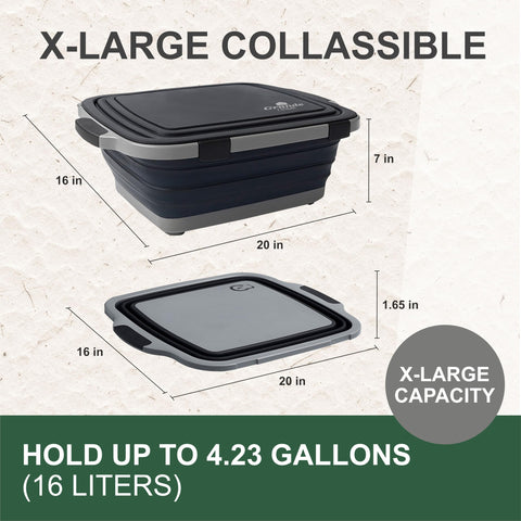 Grande Home BBQ Prep Tub almacenamiento apilable para organización