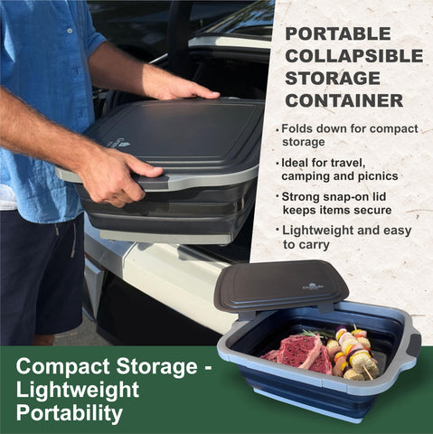 Grande Home BBQ Prep Tub con asas ergonómicas para transporte