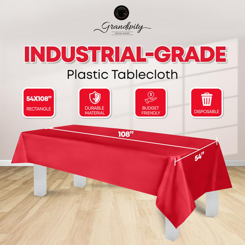 Empaque Grandipity de 12 manteles desechables para eventos eficientes.