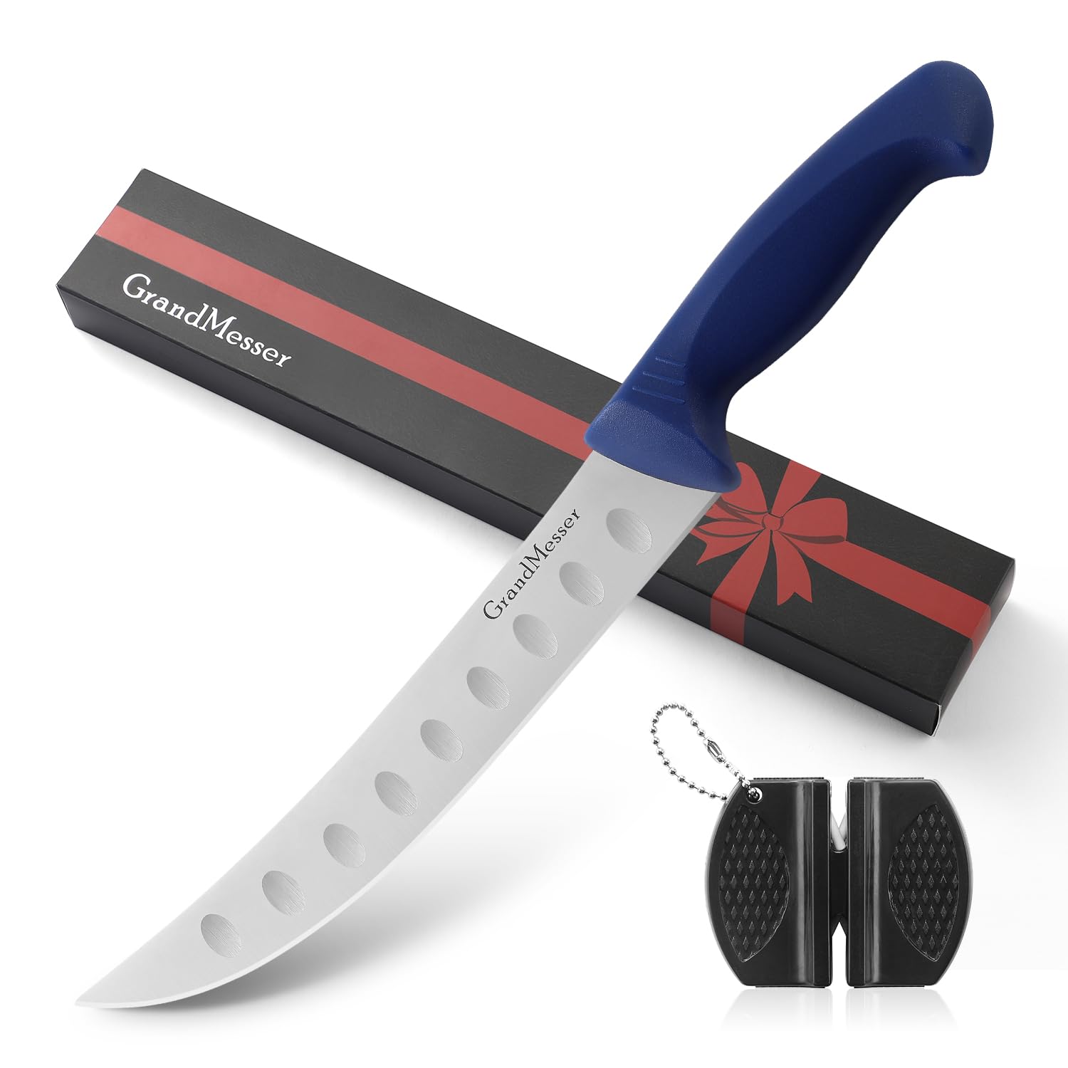 GrandMesser cuchillo de carnicero de 9 pulgadas curvo para despieces precisos en la cocina