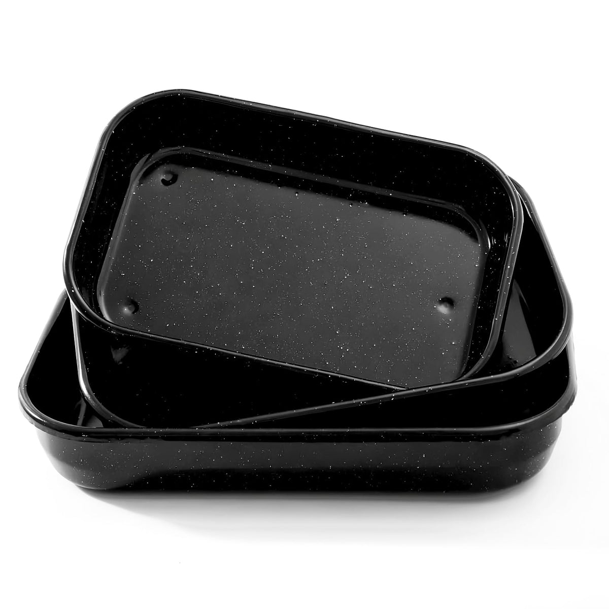 Granite bowl: juego de bandejas rectangulares para asar en horno, cocción uniforme.