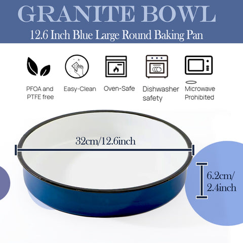Granite bowl: resistencia al calor de hasta 932°F para platos intensos