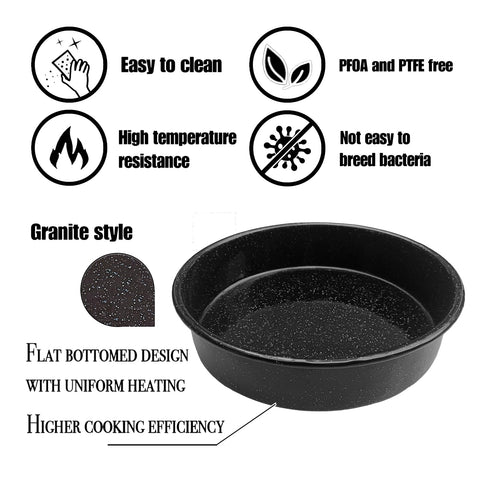 Granite Bowl: bandejas duraderas que resisten altas temperaturas sin deformarse.