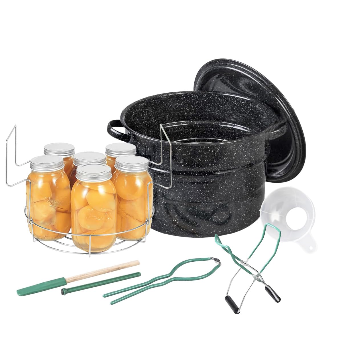 Granite Ware, olla de canning 20 litros con tapa para conservas seguras