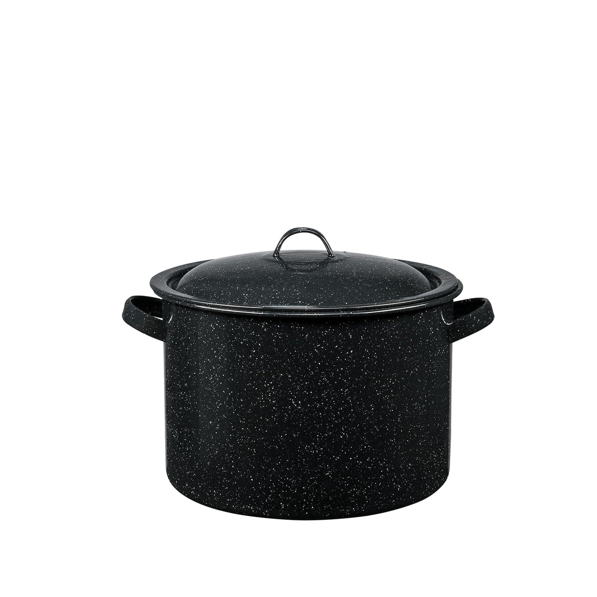 Olla Granite Ware con recubrimiento de vidrio para calor uniforme.