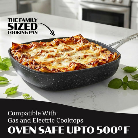 Granitestone Ceraluxe: cazo 2,5 qt con tapa para guisos cremosos