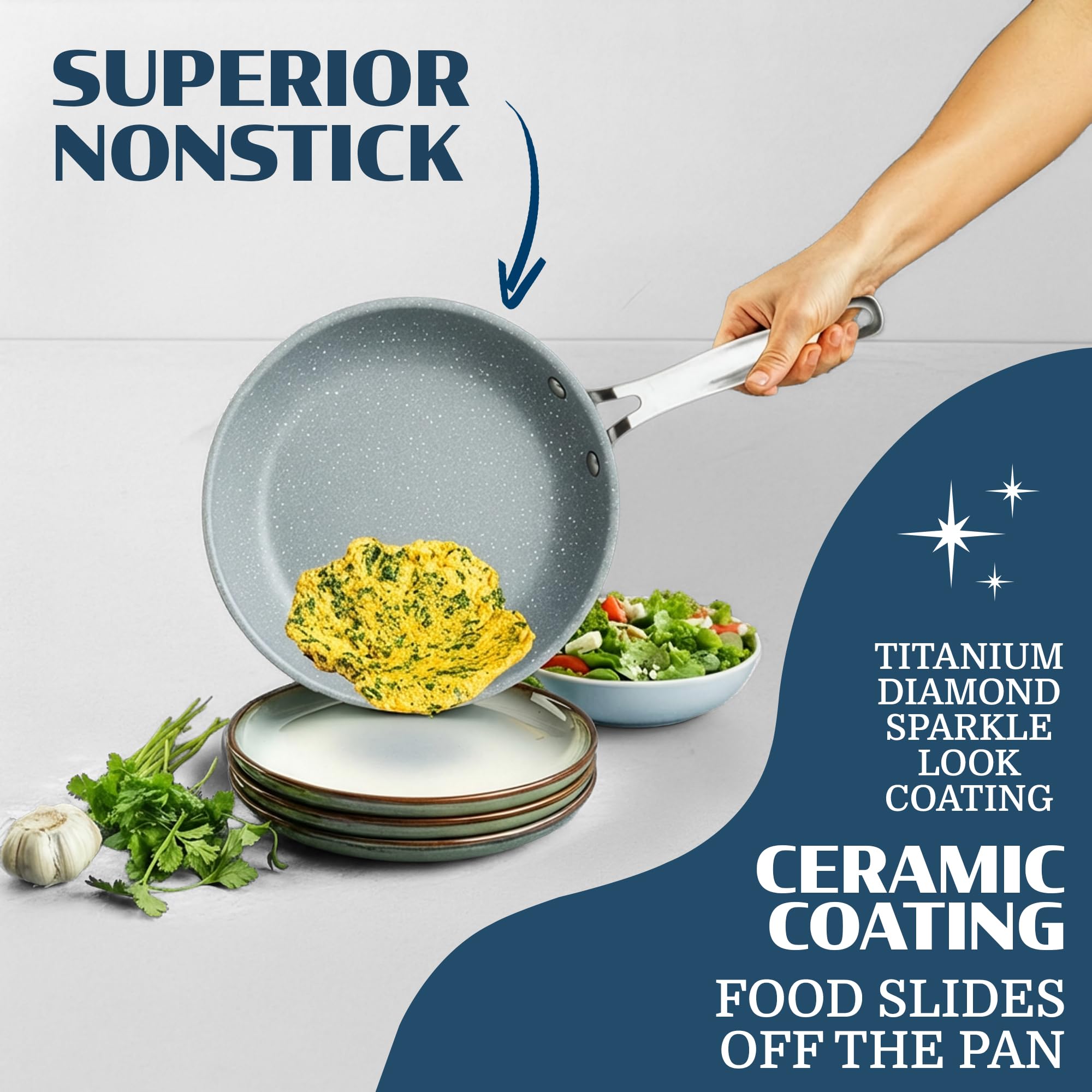 Granitestone: cocina completa de 20 piezas para múltiples recetas