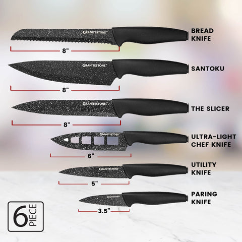Granitestone Nutriblade: cuchillo de pan para cortes limpios sin aplastar la miga.