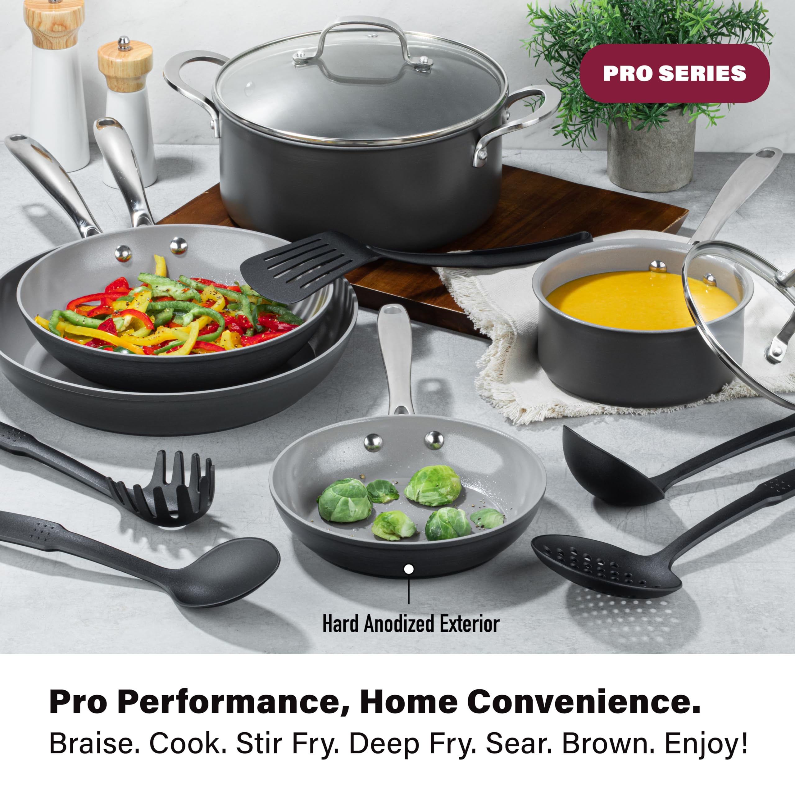 Granitestone Pro utensilios de 5 piezas para completar recetas
