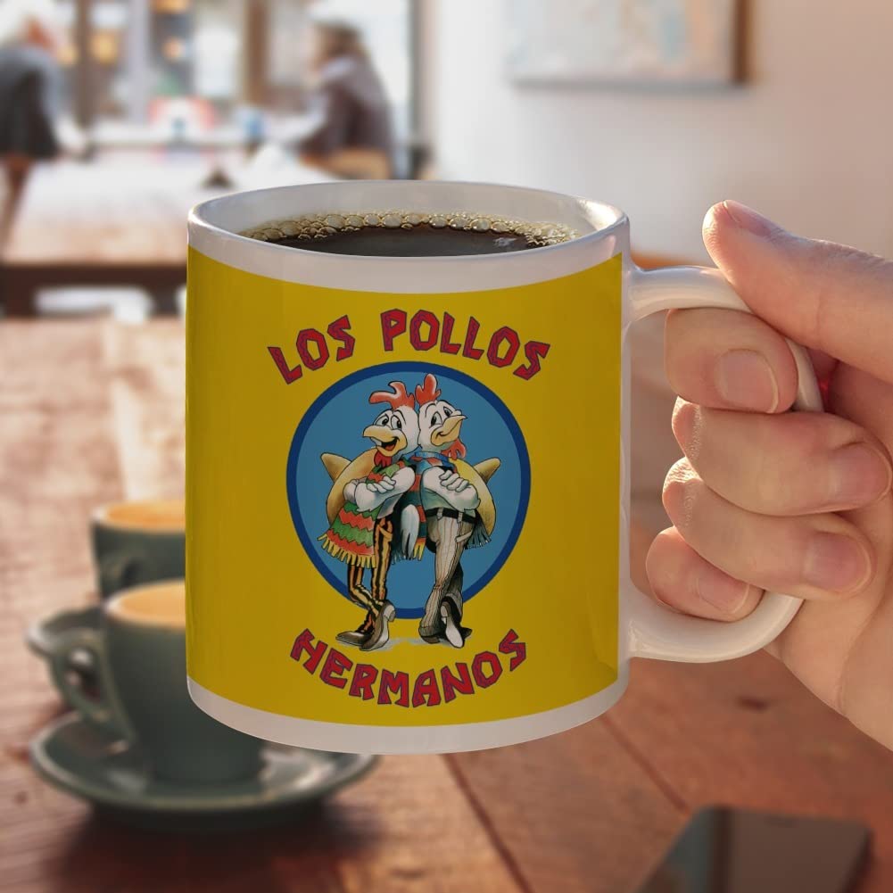Impresión duradera UV en taza Breaking Bad, color vibrante en ambos lados.