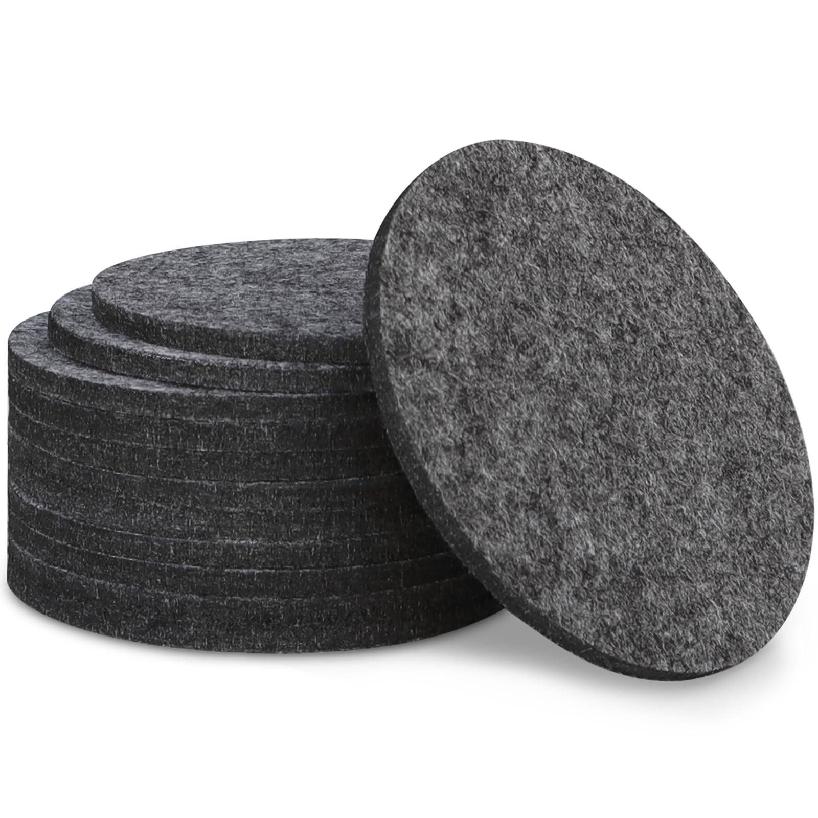 GravGrow posavasos de fieltro gris, conjunto de 12, para proteger superficies.