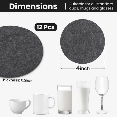 Textura de fieltro gris de GravGrow para una mesa más elegante.