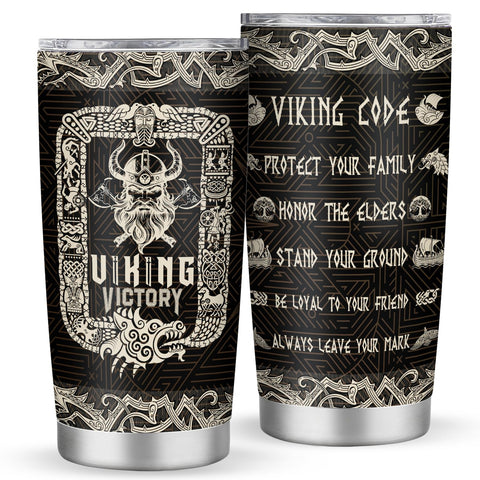 Taza vikingo de Grawmise con escudo: regalo ideal para amantes de la cultura nórdica.