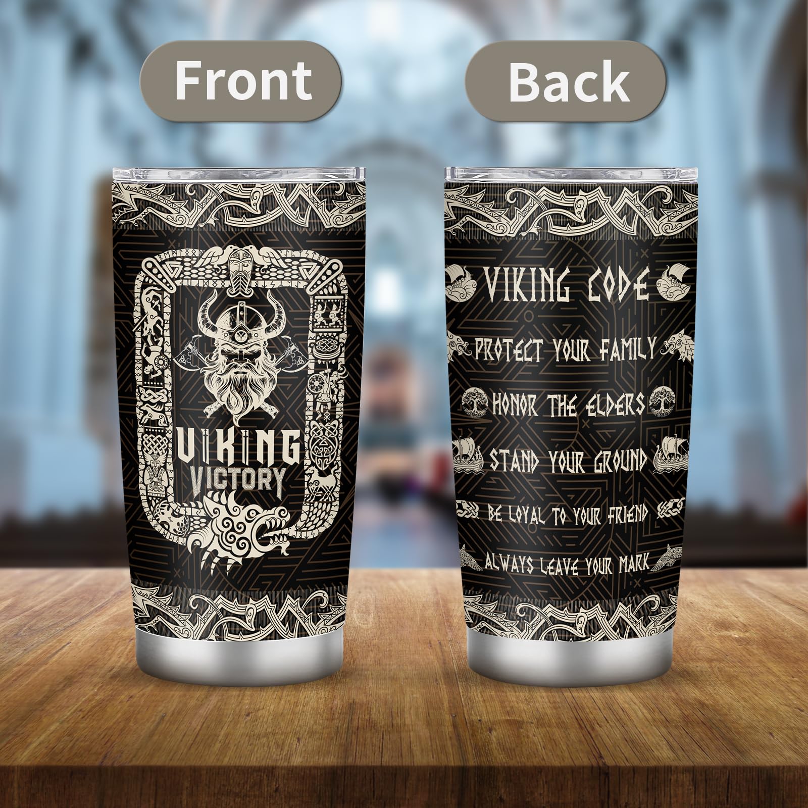 Regalo perfecto para cumpleaños o fiestas: taza vikingo de Grawmise.