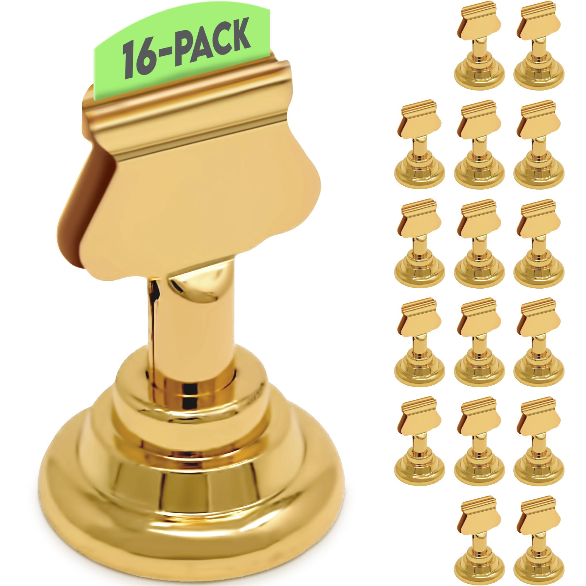 Gray Bunny soportes número de mesa dorados, ideales para bodas