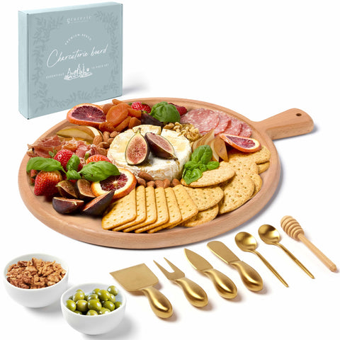 Grazerie tabla-charcutería-redonda-abedul para servir con estilo