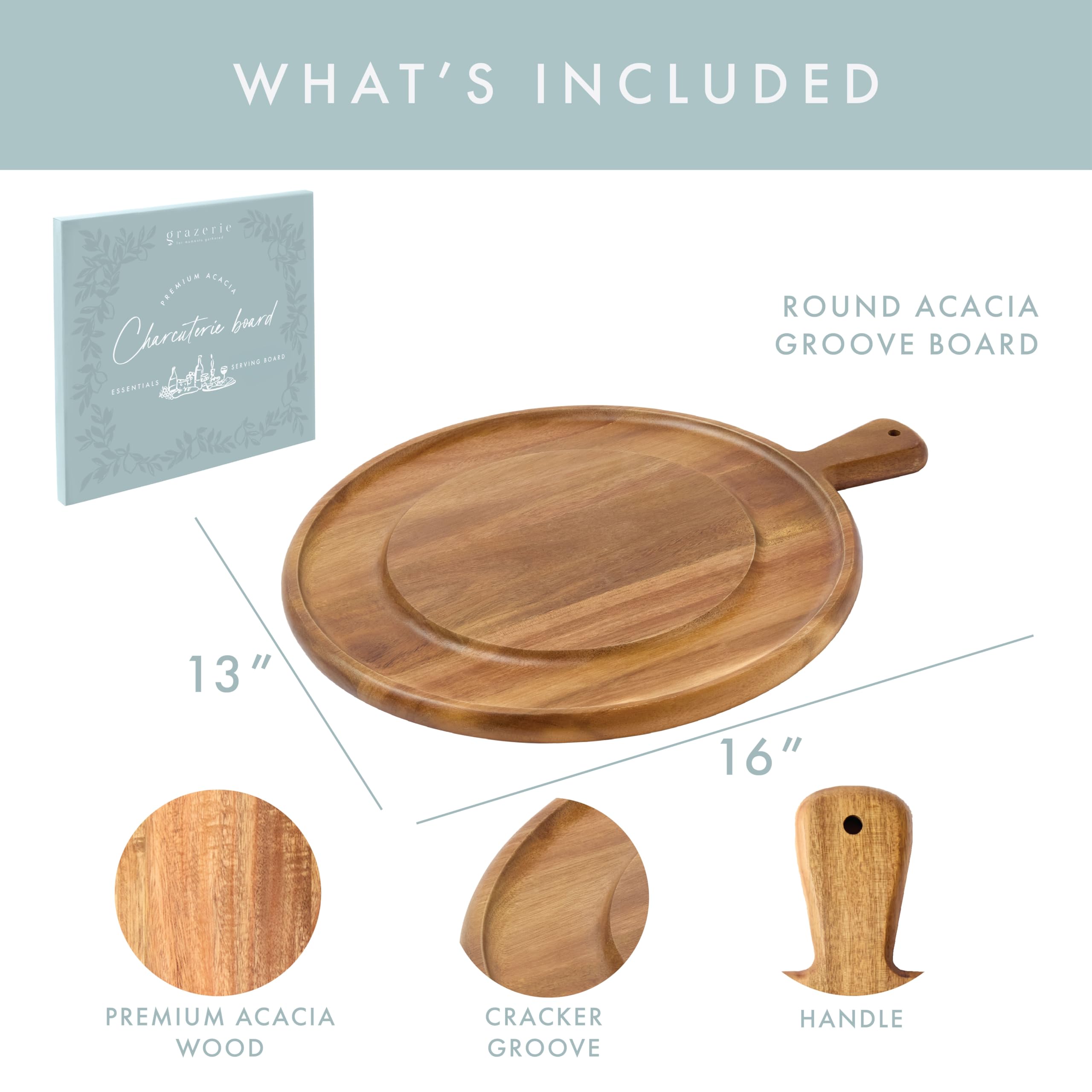 Grazerie: asa ergonómica facilita trasladar el tablero de la cocina a la mesa.
