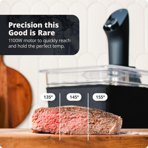 Greater Goods Sous Vide calibración manual para adaptar a tus recetas favoritas.