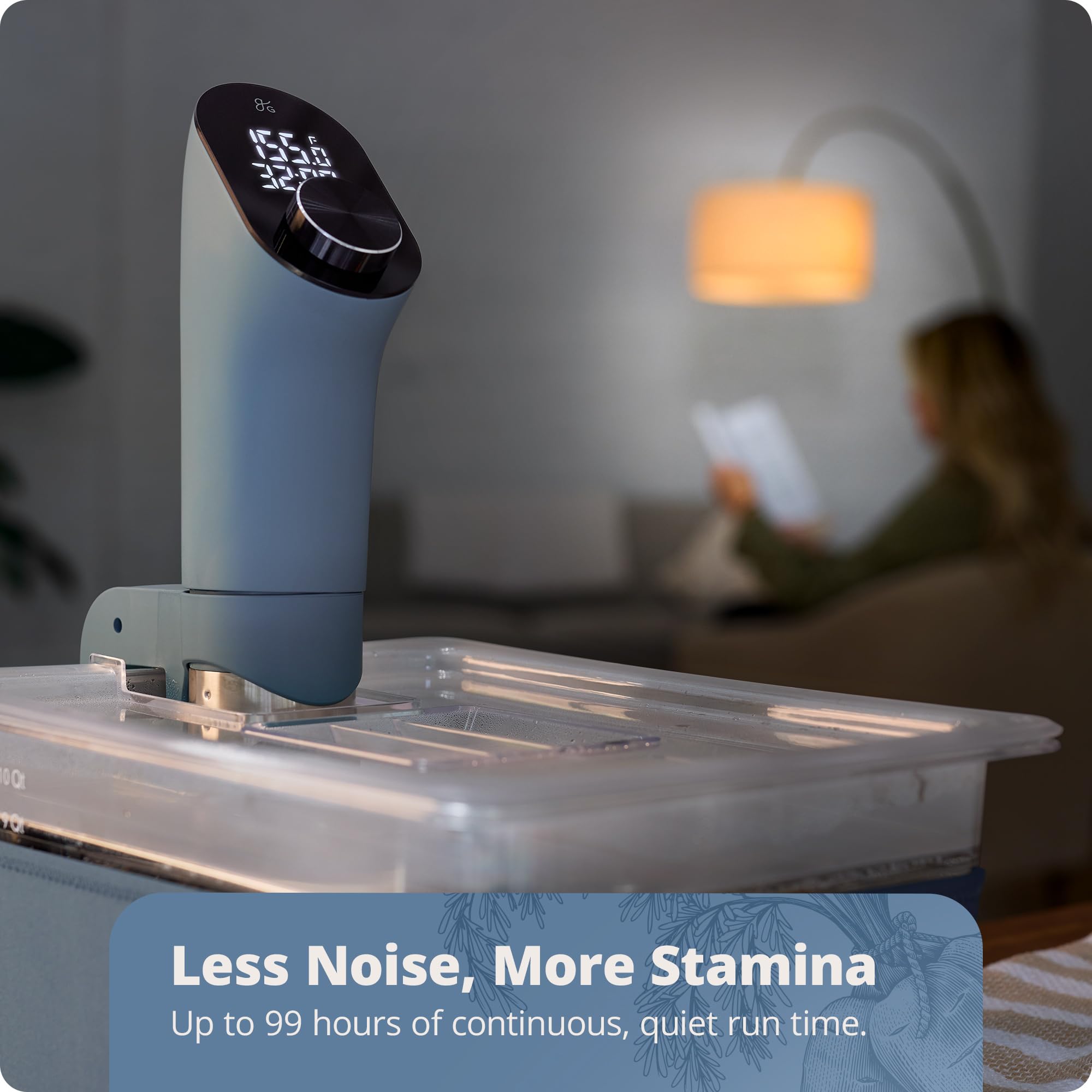 Greater Goods Sous Vide pantalla de diodos emisores de luz clara para monitorear temperatura