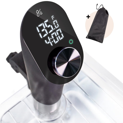 Greater Goods Sous Vide silencio para una cocción estable y silenciosa.