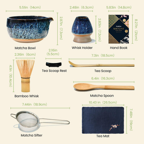 Grebilux tamiz matcha tamiza polvo fino para un vertido suave.
