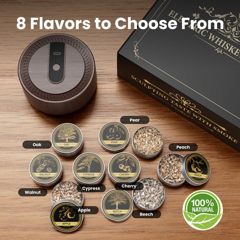 Grebilux 8 sabores de madera para ahumar bebidas y platos