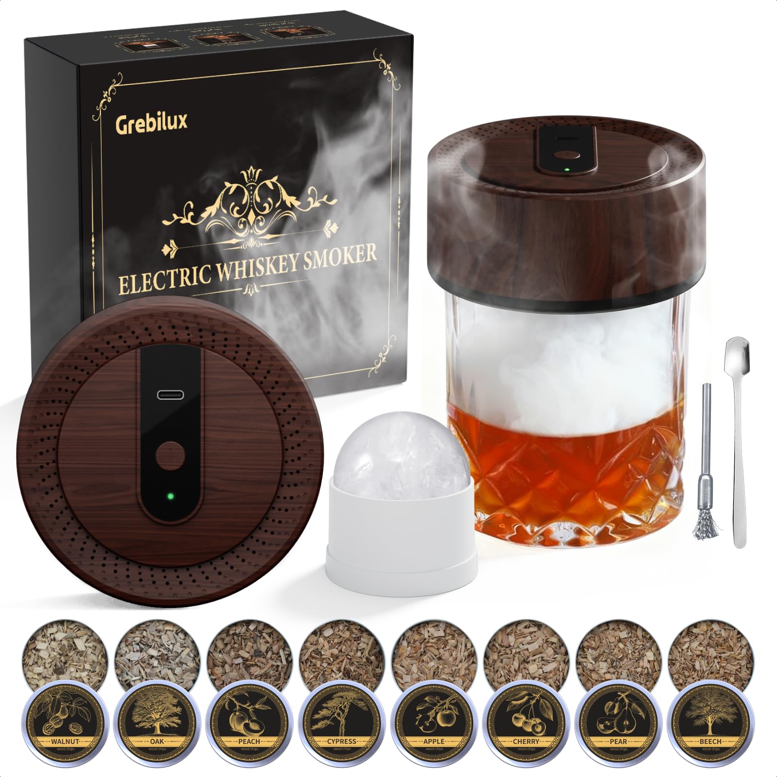 Grebilux Vintage smoker kit en caja de lujo, regalo ideal