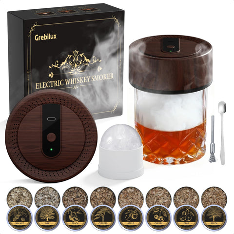 Grebilux Vintage smoker kit en caja de lujo, regalo ideal