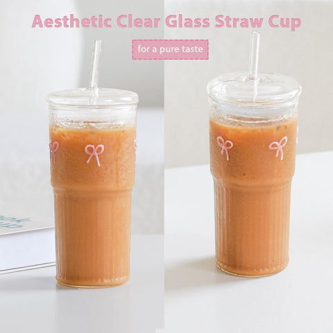 Greefun vaso con lazo rosa: diseño coqueta para momentos de cuidado personal.